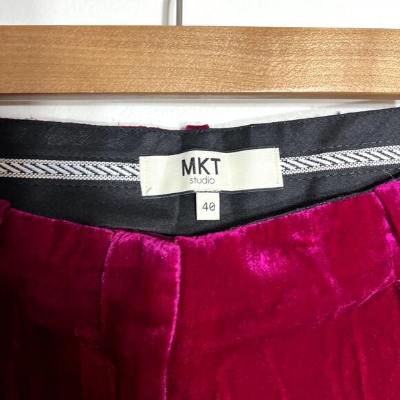 MKT Studio Pink Velvet Pants - Picture 3 of 8